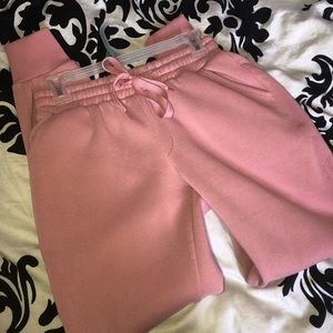 Pink sweatpants